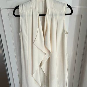 Express Long Ivory Sleeveless Vest Duster - Like new!
